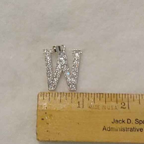 Bling Rhinestone "W" - Picture 4 of 4